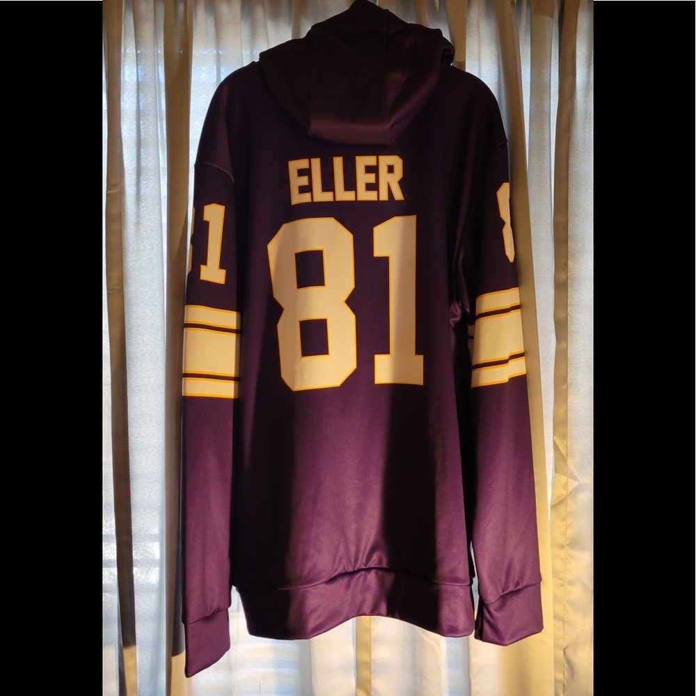Vikings Custom Carl Eller Minnesota Purple Player Hoodie